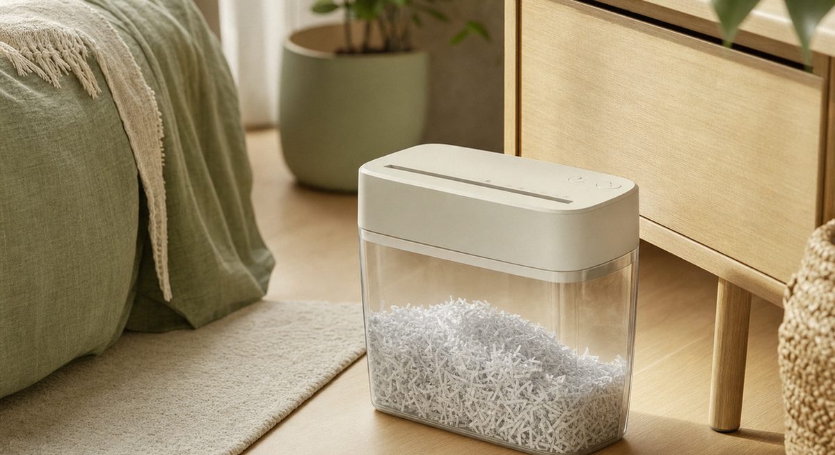 Destructora de papel para casa, cuándo hace falta de verdad (imagen generada con AI)