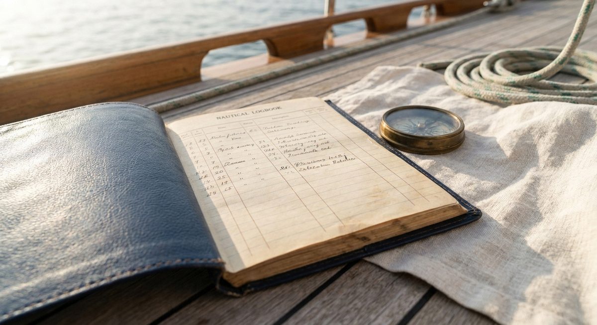 Cuaderno de bitácora náutica